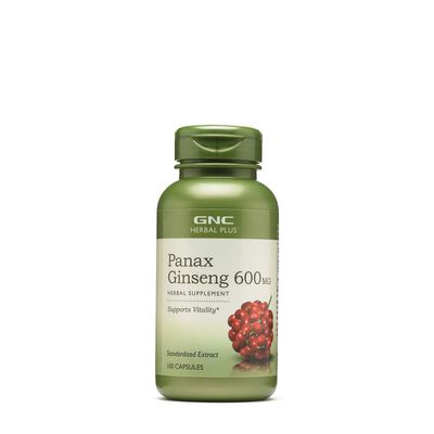 GNC Herbal Plus Panax Ginseng 600Mg - 100 Capsules (100 Servings)