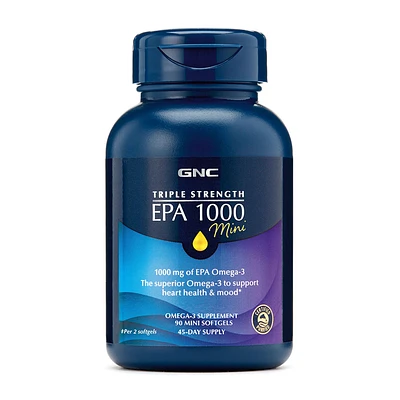 GNC Triple Strength Epa 1000Mg - 90 Mini Softgels (45 Servings)