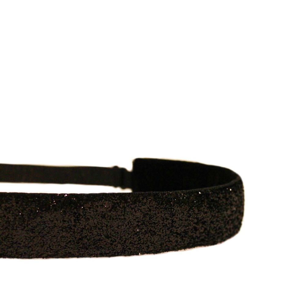 Mavi Bandz Sparkler Adjustable Headband - Black Sparkle - 1