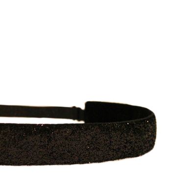 Mavi Bandz Sparkler Adjustable Headband - Black Sparkle - 1 Item