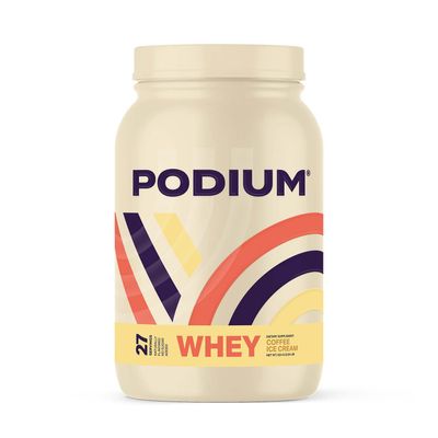 PODIUM Whey Protein Powder - Coffee Ice Cream (27 Servings)