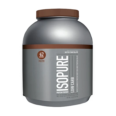 Isopure Low Carb - Dutch Chocolate (62 Servings) 4 lbs. Zero Sugar