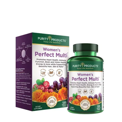 Purity Products Women's Perfect Multi Dietary Supplement Healthy - 120 Tablets (30 Servings) Healthy - 30 Tablets
