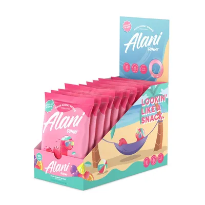 Alani Nu Sour Gummy Worms - 12 Pack