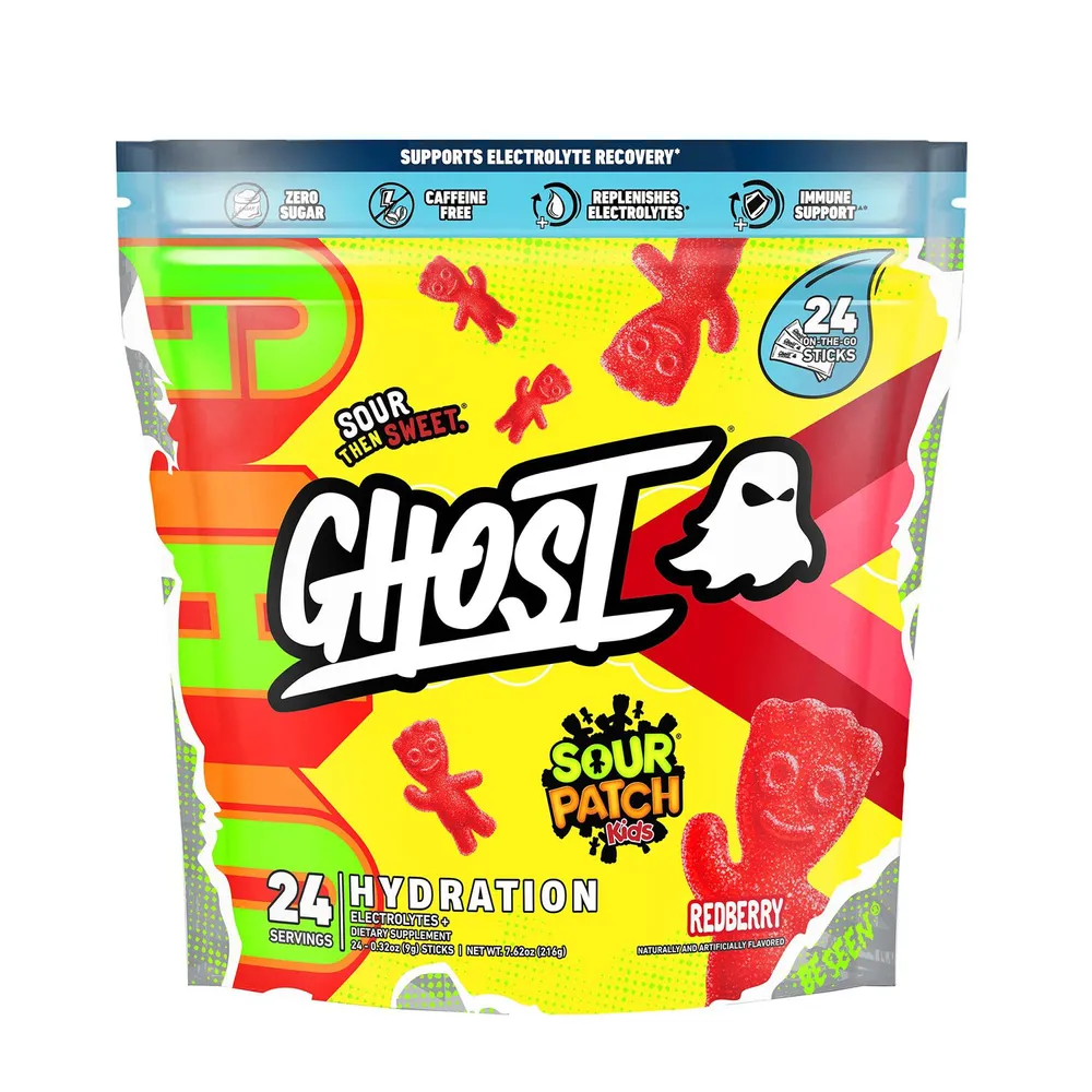 GHOST Hydration Sticks - Redberry (24 Stick Packs)