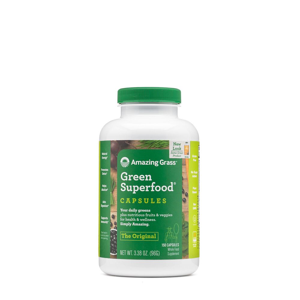 Amazing Grass Green Superfood Capsules - the Original - 150 Capsules (30 Servings)