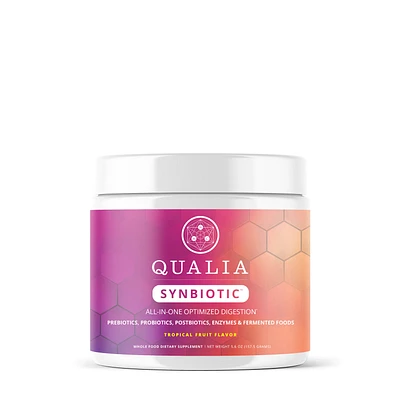 Neurohacker Collective Qualia Synbiotic Optimized Digestion Healthy - Tropical Fruit Healthy - 5.6 Oz (15 Servings)