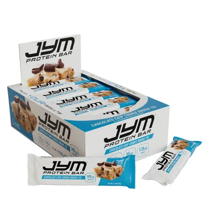 Jym Protein Bar - Chocolate Chip Cookie Dough (12 Bars)