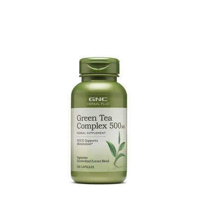 GNC Herbal Plus Green Tea Complex 500 Mg - 100 Vegetarian Capsules