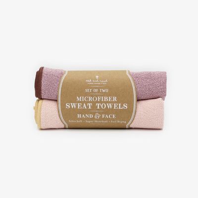 Oak and Reed Sweat Towels - Rose/cameo - Set Of 2 - 2 Towels