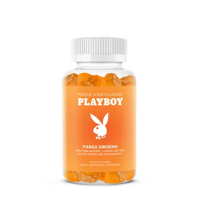 Avid Playboy: Panax Ginseng Vegan - Peach Vegan - 60 Gummies (30 Servings)