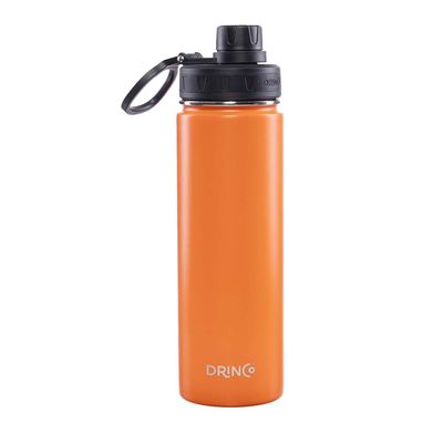 Drinco 20Oz Sport Vacuum Insulated Stainless Steel Water Bottle - Orange - 1 Item