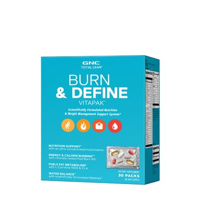 GNC Total Lean Burn & Define Vitapak - 30 Vitapaks - 30 Pack