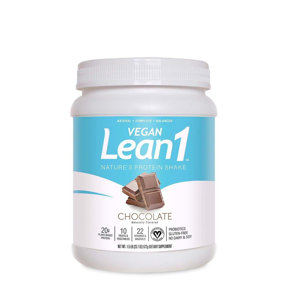 Nutrition53 Vegan Lean1 Protein Shake - Chocolate - 1.6 Lb.