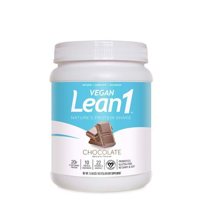 Nutrition53 Vegan Lean1 Protein Shake - Chocolate - 1.6 Lb. - 14 Servings