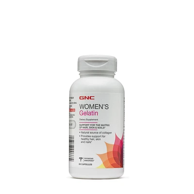 GNC Women's Gelatin Healthy - 60 Capsules (60 Servings)