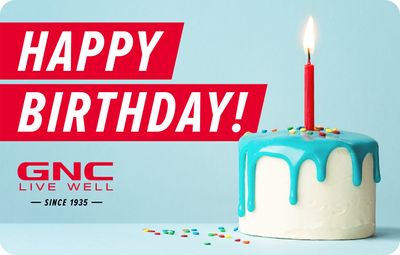 GNC E-Gift Card: Happy Birthday