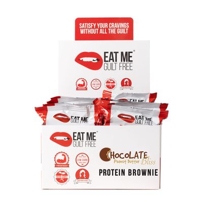 Eat Me Guilt Free Brownie - Chocolate Peanut Butter Bliss - 12 Pack