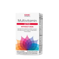 GNC Women's Multivitamin Active Without Iron Healthy - 180 Caplets (90 Servings)