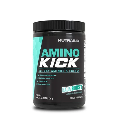 NutraBio Amino Kick - Baja Burst (30 Servings)
