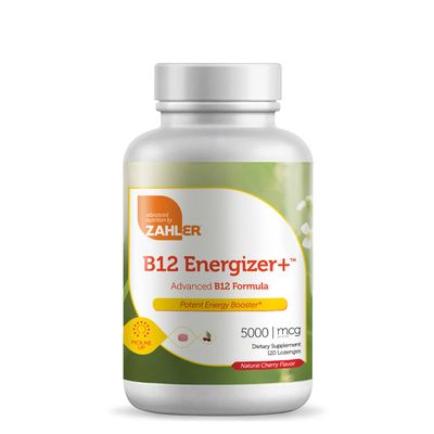 ZAHLER B12 Energizer+ 5000Mcg Vitamin B - 120 Lozenges (120 Servings)