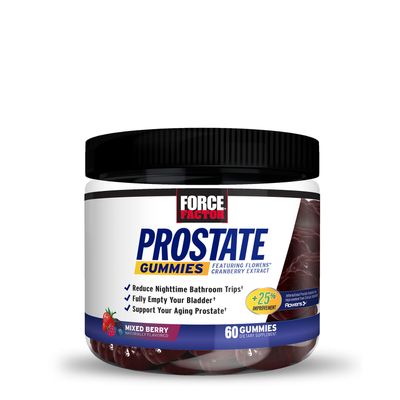 Force Factor Prostate Gummies - Mixed Berry - 60 Gummies