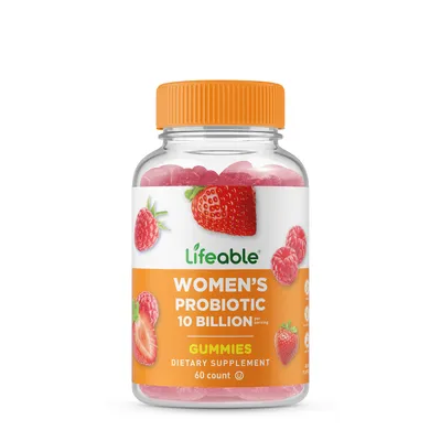 Lifeable Women's Probiotic 10 Billion Vegan - 60 Gummies (30 Servings)