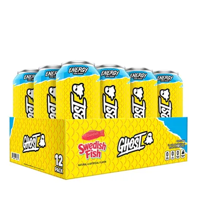GHOST Energy Drink - Swedish Fish - 12 Cans