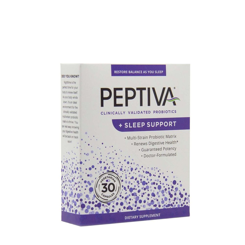 Peptiva Clinically Validated Probiotics + Sleep Support - 30 Capsules (30 Servings)