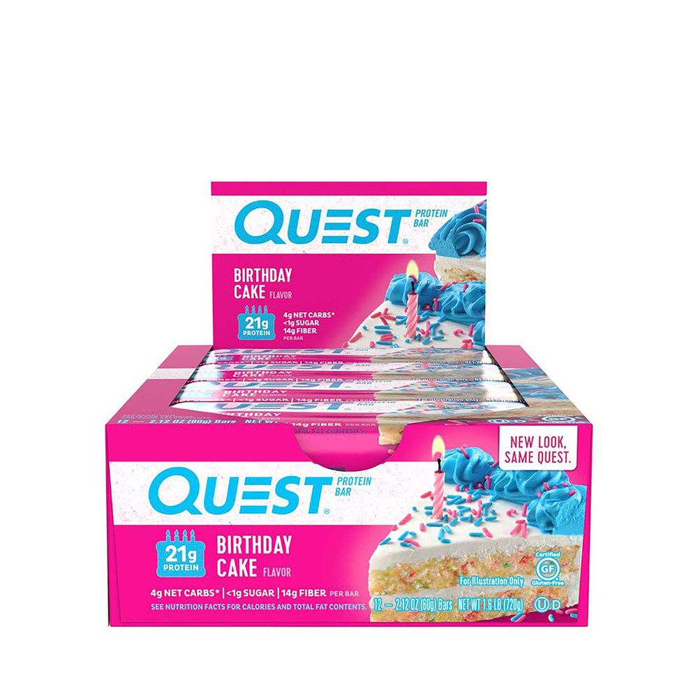 Quest Quest Bar Birthday Cake (12 Bars)