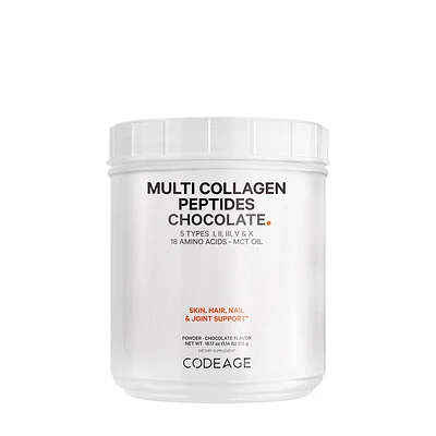 Codeage Hydrolyzed Multi Collagen Peptides Powder - Chocolate 18.17 Oz. (30 Servings)