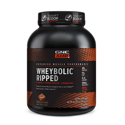 GNC AMP Whey Proteinbolic Ripped Healthy - Chocolate Fudge (22 Servings)