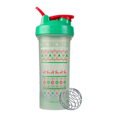 BlenderBottle Holiday Themed Protein Shaker Bottle - Chrimstas Sweater - 1 Item