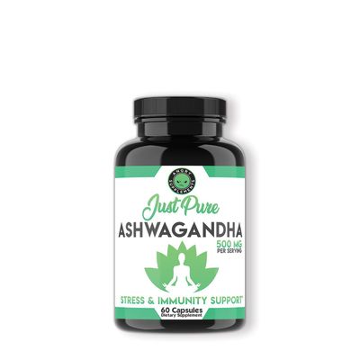 Angry Supplements Just Pure Ashwagandha - 60 Capsules (30 Servings)