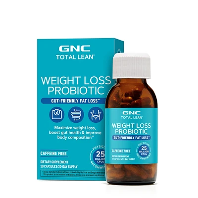 GNC Total Lean Weight Loss Probiotic Vitamin C - 30 Capsules (30 Servings)