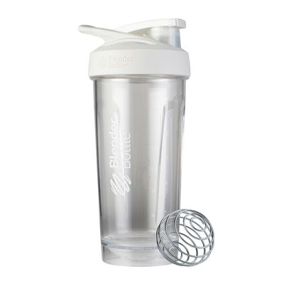 BlenderBottle Strada Tritan Protein Shaker Bottle - Clear White - 1 Item