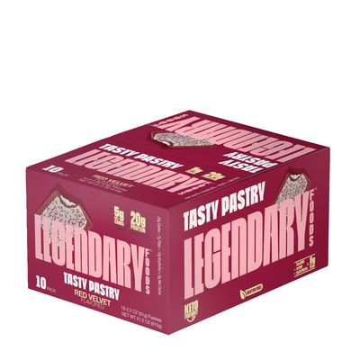 Legendary Foods Tasty Pastry - Red Velvet - 10 Pastries