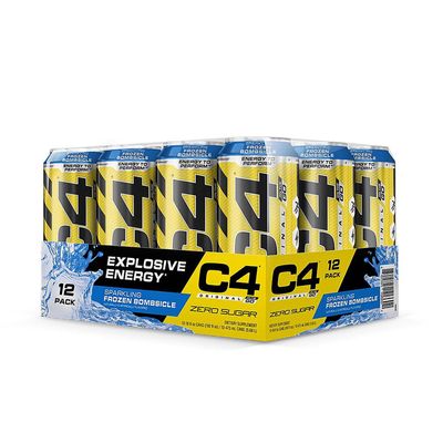 Cellucor C4 On the Go Preworkout Explosive Energy - Sparkling Frozen Bombsicle - 12 Cans