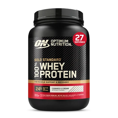 Optimum Nutrition Gold Standard 100% Whey Protein - Cookies N' Cream (27 Servings) 2 lbs.