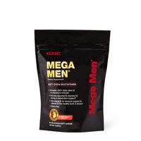 GNC Mega Men Soft Chew Multivitamin Healthy - Mixed Fruit Healthy - 60 Soft Chews (30 Servings)