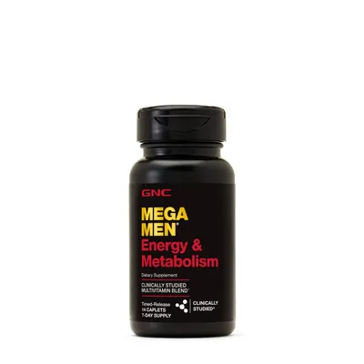 GNC Mega Men Energy & Metabolism Vitamin C - 14 Caplets (7 Servings)