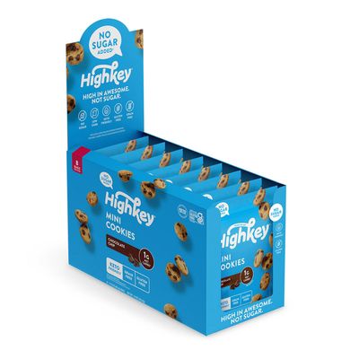 Highkey Mini Cookies - Chocolate Chip - 8 Bags