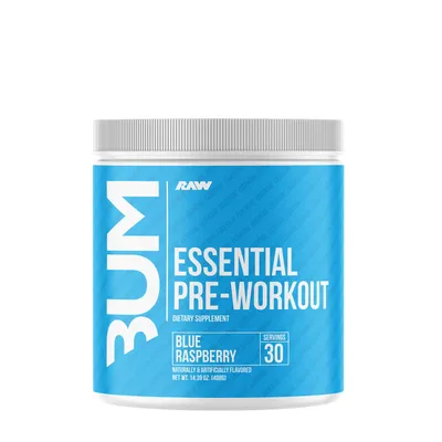 Raw Nutrition Essential Pre-Workout - Blue Raspberry (30 Servings)