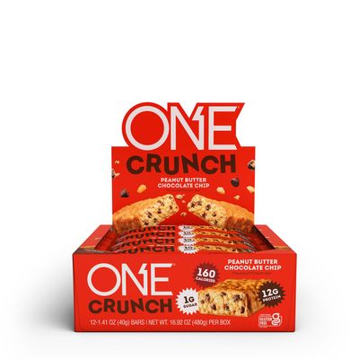 ONE One Crunch Protein Bar - Peanut Butter Chocolate Chip - 12 Bars