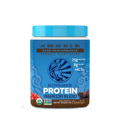 Sunwarrior Plant-Based Organic Protein - Chocolate - 13.2 Oz