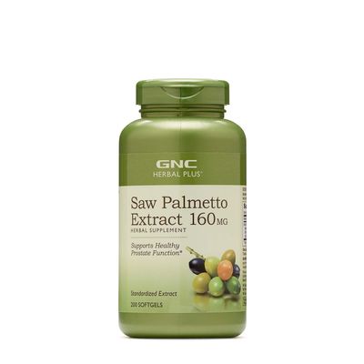 GNC Herbal Plus Saw Palmetto Extract 160Mg Healthy - 200 Softgels (200 Servings)