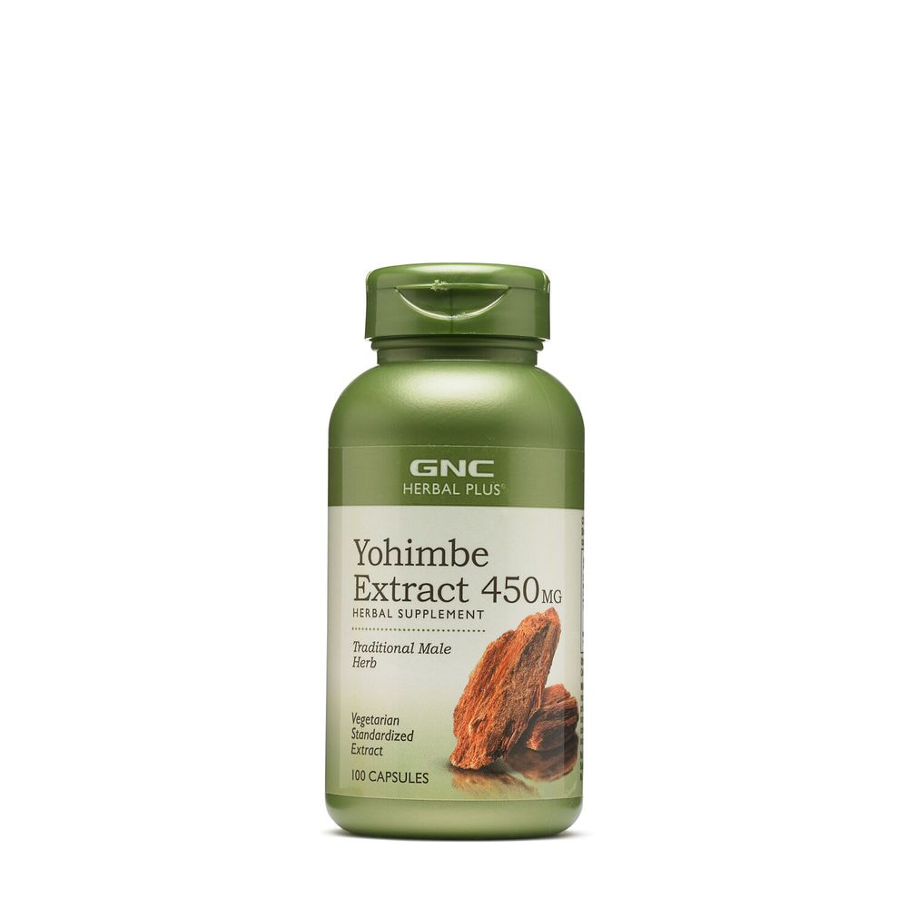 GNC Herbal Plus Yohimbe Extract 450 Mg - 100 Capsules (100 Servings)