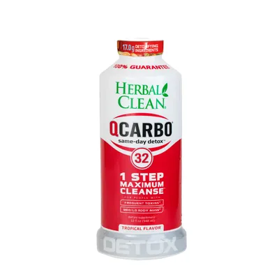 Herbal Clean Qcarbo32 - Tropical Flavor - 32 fl. Oz