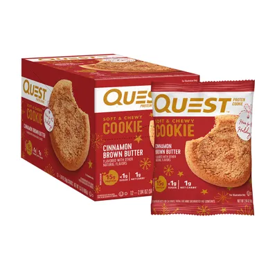 Quest Quest Protein Cookie - Cinnamon Brown Butter (12 Cookies)