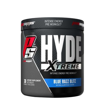 Pro Supps Hyde Xtreme Intense Energy Pre-Workout - Blue Razz Blitz - 7.8 Oz